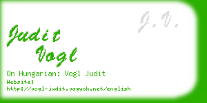 judit vogl business card